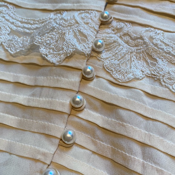 Cream 100% silk dress - Picture 3 of 4